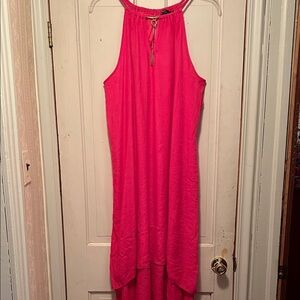 Mlle Gabrielle Vibrant Pink High Low Dress